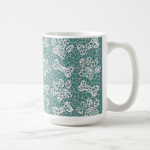 Hondenpoten en Botten Faux Lace Art Print Koffiemok
