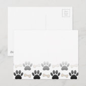 Hondenpoten En Botten Met Gradiënt Briefkaart (Voorkant / Achterkant)