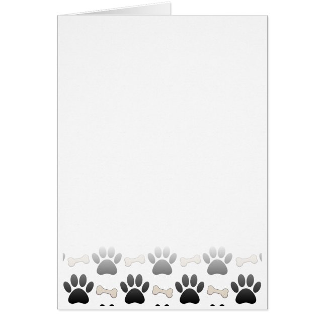 Hondenpoten en botten met verloop (Voorkant)