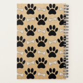 Hondenpoten en Botten patroon Planner (Achterkant)