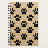 Hondenpoten en Botten patroon Planner (Voorkant)