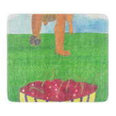 Hondenpoten en kers snijplank (Voorkant)