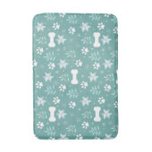 Hondenpoten en vakantie Botten Patroon Badmat (Voorkant Verticaal)