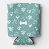 Hondenpoten en vakantie Botten Patroon Blikjeskoeler (Voorkant)