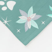 Hondenpoten en vakantie Botten Patroon Fleece Deken (Hoek)