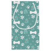 Hondenpoten en vakantie Botten Patroon Klein Cadeauzakje (Achterkant)