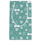 Hondenpoten en vakantie Botten Patroon Klein Cadeauzakje (Voorkant)