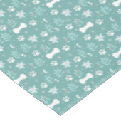 Hondenpoten en vakantie Botten Patroon Tafelkleed (Gekanteld)