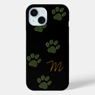 Hondenpoten gepersonaliseerd iPhone 15 case