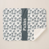 Hondenpoten Gepersonaliseerde Sherpa Hondendeken Deken (Voorkant (horizontaal))