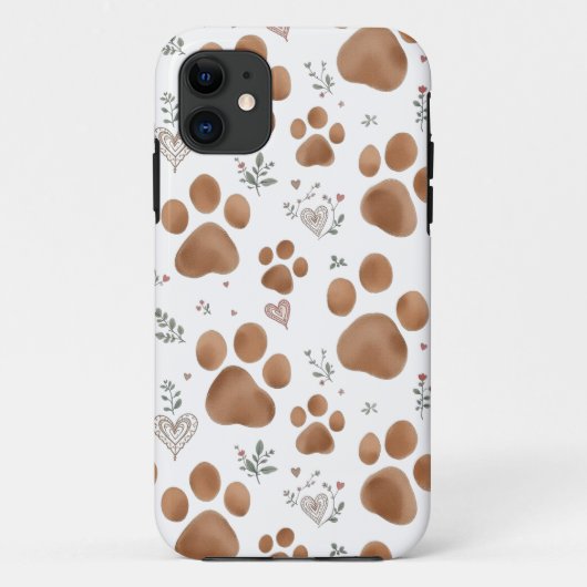 Hondenpoten iPhone hoesje (Achterkant)