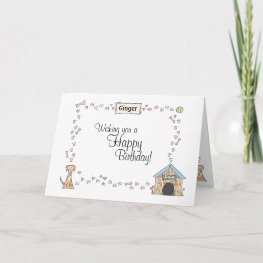 Hondenpoten Kaart (Voorkant)