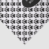 Hondenpoten minimaal Modern Je eigen tekst Tissuepapier (Detail)