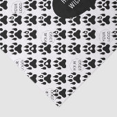 Hondenpoten Minimale moderne tekst en Logo tissuep Tissuepapier (Detail)