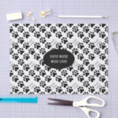 Hondenpoten Minimale moderne tekst en Logo tissuep Tissuepapier (Craft)