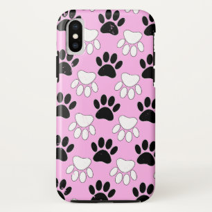 Hondenpoten op roze achtergrond Case-Mate iPhone case