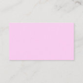 Hondenpoten roze Visitekaartjes (Achterkant)