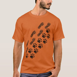 Hondenpoten schoen print hond puppy poten puppy fa t-shirt