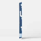 Hondenpoten, witte poten, blauwe harten, Jouw naam Case-Mate iPhone Case (Achterkant / Rechts)