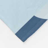 Hondenpoten, witte poten, blauwe harten, Jouw naam Fleece Deken (Hoek)