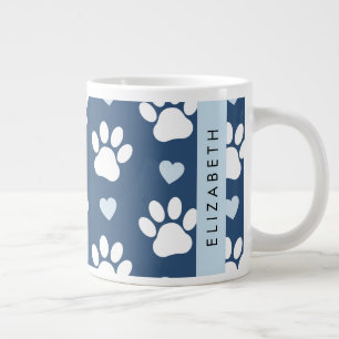 Hondenpoten, witte poten, blauwe harten, Jouw naam Grote Koffiekop