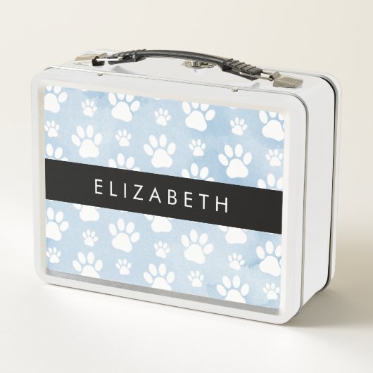 Hondenpoten, witte poten, blauwe Waterverven, Jouw (Achterkant)