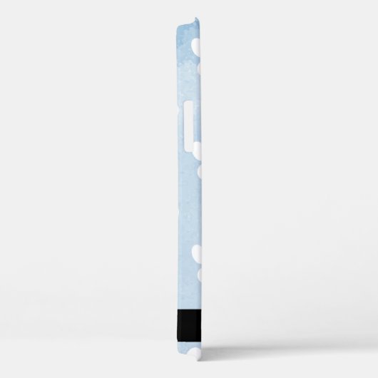 Hondenpoten, witte poten, blauwe Waterverven, Jouw Case-Mate iPhone Case (Achterkant / Rechts)