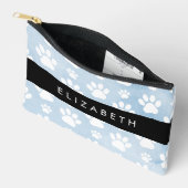 Hondenpoten, witte poten, blauwe Waterverven, Jouw Etui (Open)