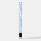 Hondenpoten, witte poten, blauwe Waterverven, Jouw iPhone Hoesje (Rechterkant)