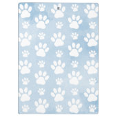 Hondenpoten, witte poten, blauwe Waterverven, Jouw Klembord (Achterkant)