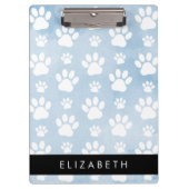 Hondenpoten, witte poten, blauwe Waterverven, Jouw Klembord (Voorkant)