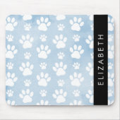 Hondenpoten, witte poten, blauwe Waterverven, Jouw Muismat (Voorkant)