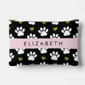 Hondenpoten, witte poten, gouden harten, Jouw naam Etui (Voorkant)