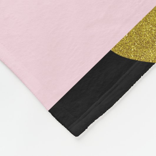 Hondenpoten, witte poten, gouden harten, Jouw naam Fleece Deken (Hoek)