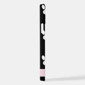 Hondenpoten, witte poten, gouden harten, Jouw naam iPhone Hoesje (Rechterkant)