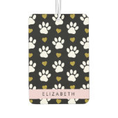 Hondenpoten, witte poten, gouden harten, Jouw naam Luchtverfrisser (Achterkant)