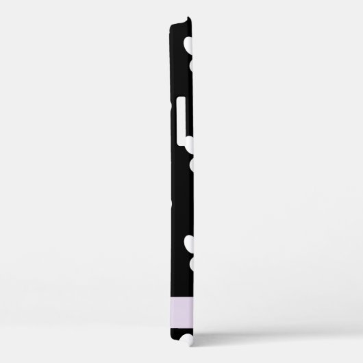 Hondenpoten, witte poten, Lila harten, Jouw naam Case-Mate iPhone Case (Achterkant / Rechts)