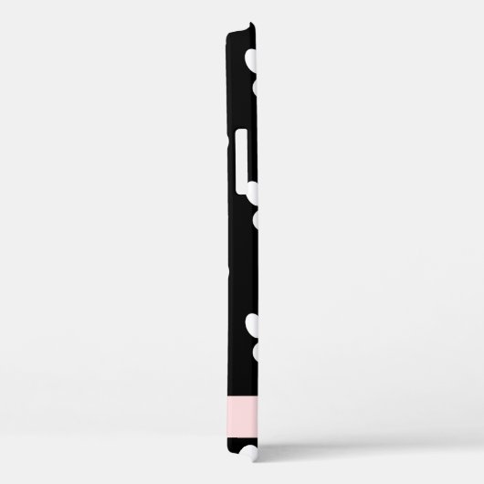 Hondenpoten, witte poten, roze harten, Jouw naam Case-Mate iPhone Case (Achterkant / Rechts)