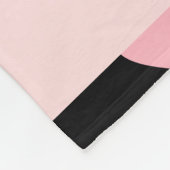 Hondenpoten, witte poten, roze harten, Jouw naam Fleece Deken (Hoek)