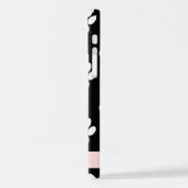 Hondenpoten, witte poten, roze harten, Jouw naam iPhone Hoesje (Linkerkant)