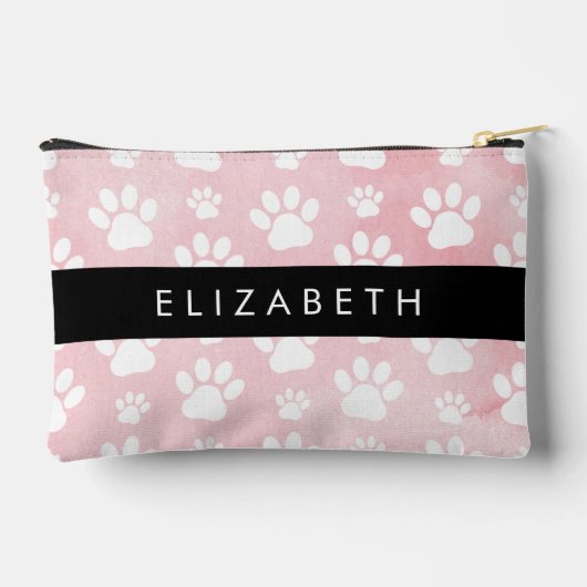 Hondenpoten, witte poten, roze Waterverven, Jouw n Etui (Achterkant)