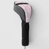 Hondenpoten, witte poten, roze Waterverven, Jouw n Golfheadcover (Schuin)