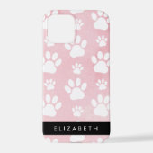 Hondenpoten, witte poten, roze Waterverven, Jouw n iPhone Hoesje (Achterkant)