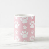 Hondenpoten, witte poten, roze Waterverven, Jouw n Koffiemok (Center)