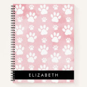 Hondenpoten, witte poten, roze Waterverven, Jouw n Notitieboek (Voorkant)