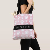 Hondenpoten, witte poten, roze Waterverven, Jouw n Tote Bag (Dichtbij)