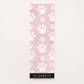 Hondenpoten, witte poten, roze Waterverven, Jouw n Yogamat (Voorkant)