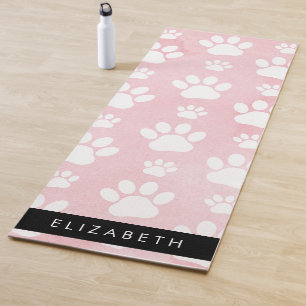 Hondenpoten, witte poten, roze Waterverven, Jouw n Yogamat