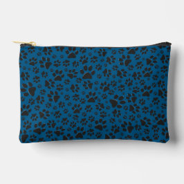 Hondenpoten zwart en wit Polka Dot op blauw Etui