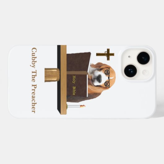 hondenprediker Case-Mate iPhone case (Achterkant (horizontaal))